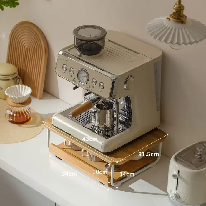 Étagères de rangement créatives pour machine à café