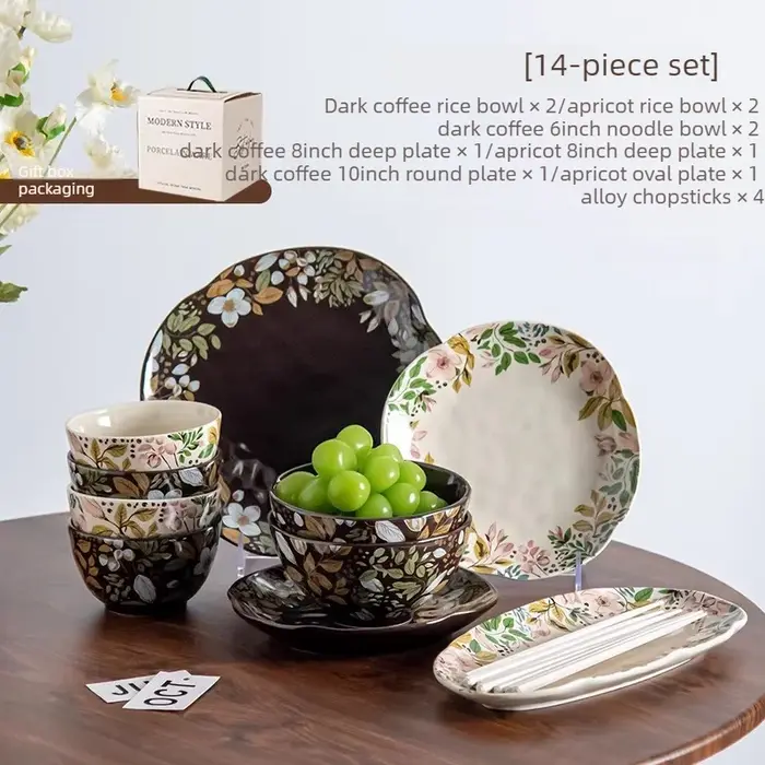 Service de table en céramique pour la maison : bols