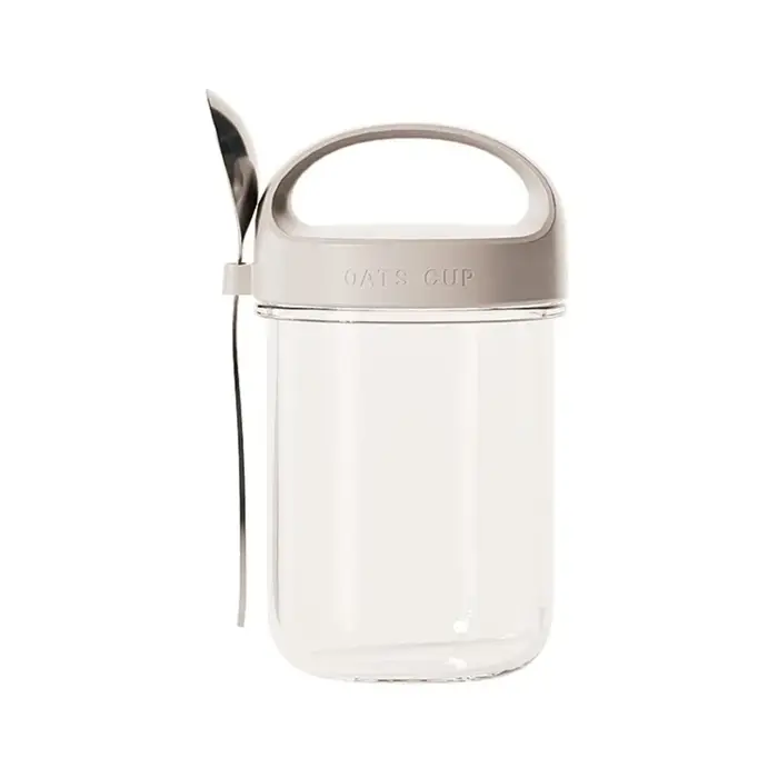 Tasse d'avoine de 430ML, tasse à salade de yaourt et de noix, tasse en verre étanche, récipient d'av