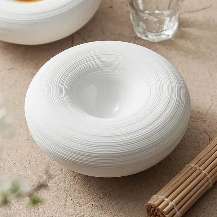 Assiettes doublées en céramique pour usage domestique