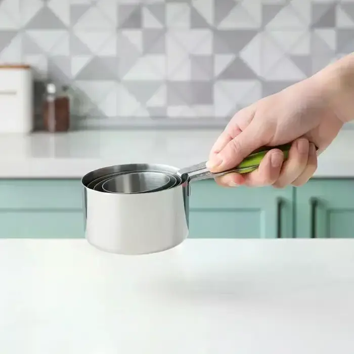 Ensemble de Mesure en Acier Inoxydable : Tasses et Cuillères pour Cuisine
