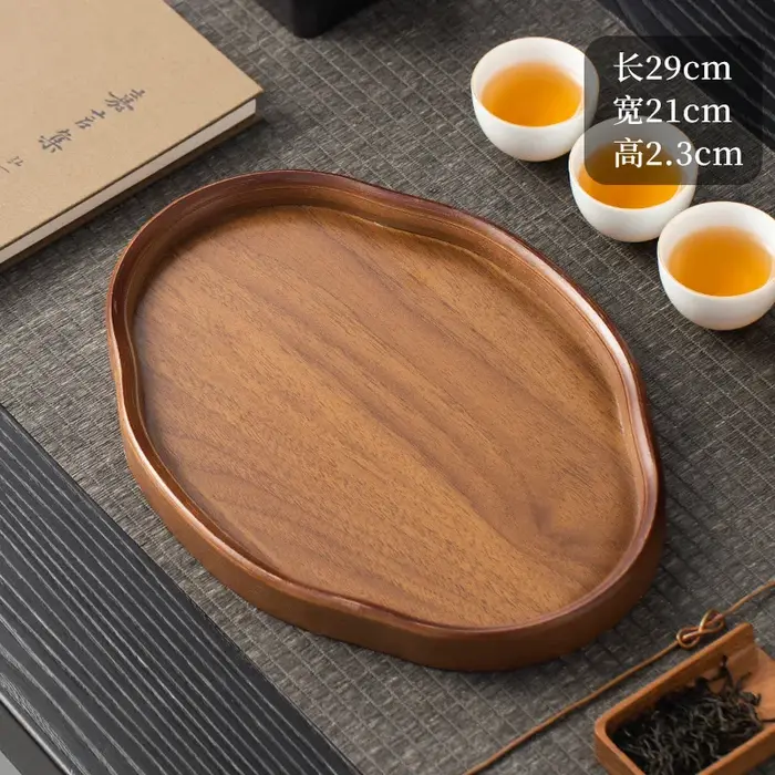 Plateau de service décoratif en bois pour Table basse et décoration de maison