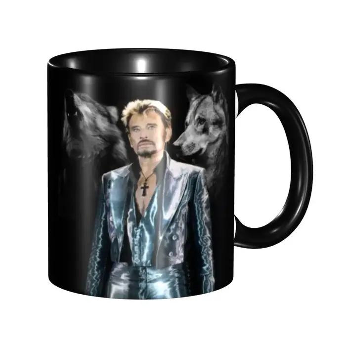 Johnny Hallyday – tasse de chanteur de musique