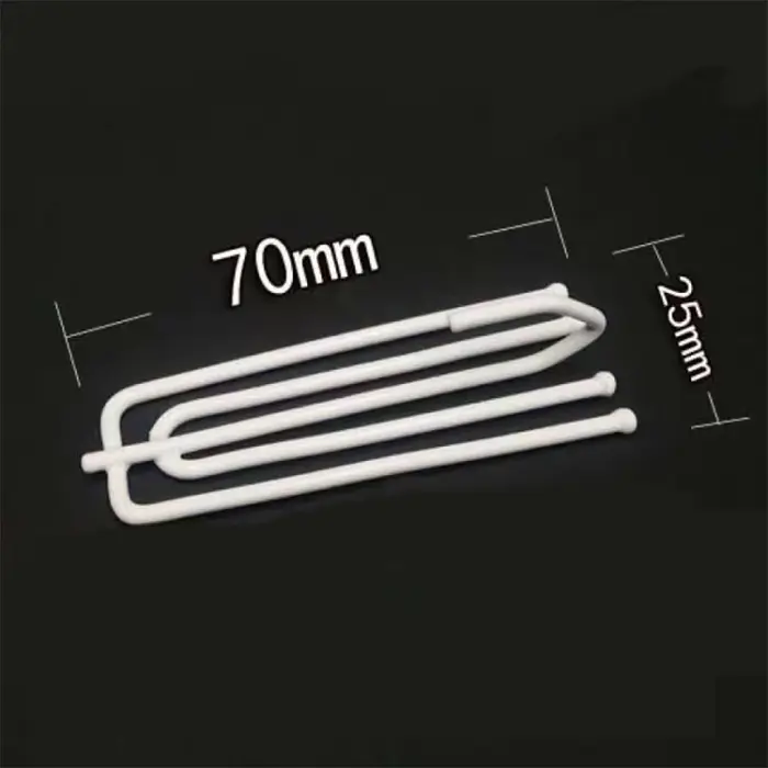 Asazal haute qualité 20 pièces blanc 4 broches fourchette crochets rideaux anneaux accessoires pince pistes Tulle ruban