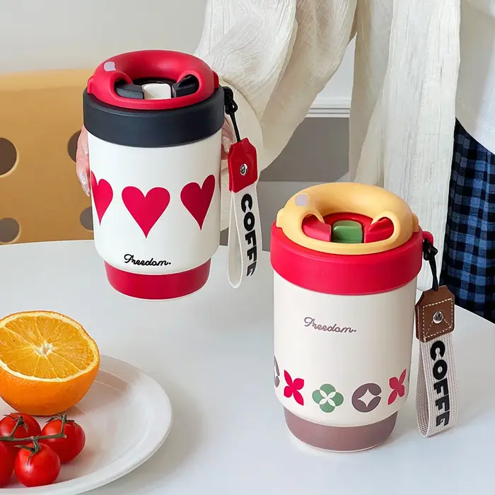 Tasse à café créative à Double boisson