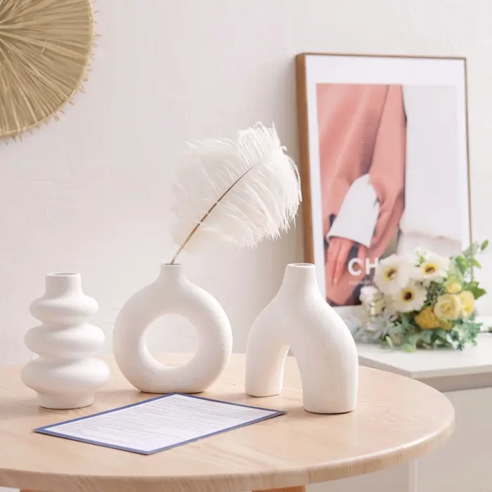 Ensemble de vase en céramique bohème
