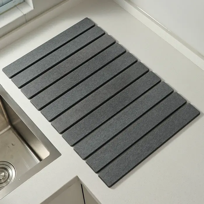 Tapis de séchage de vaisselle Portable écologique