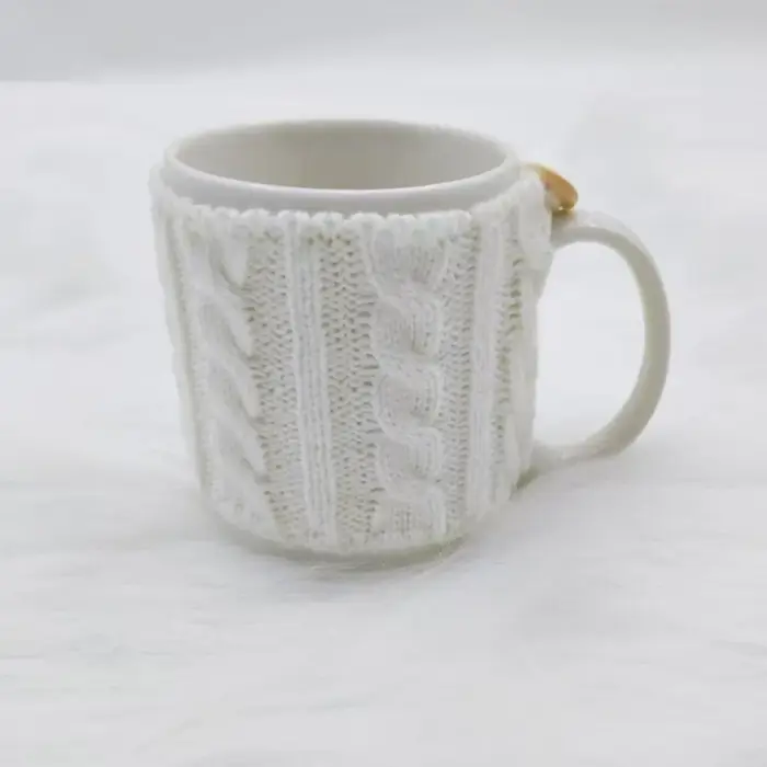 Lot de 4 housses de tasse à café tricotées chaudes