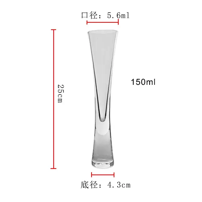 Tasse à Champagne en verre de cristal