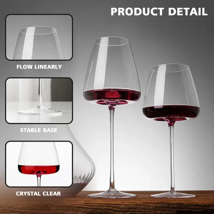 Tasse à vin originale, verre à vin rouge fait à la main
