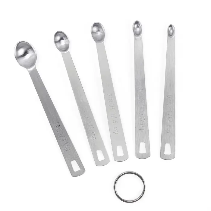 Petite cuillère à mesurer, ensemble de 5 pièces, cuillères à mesurer pour café, assaisonnement de th