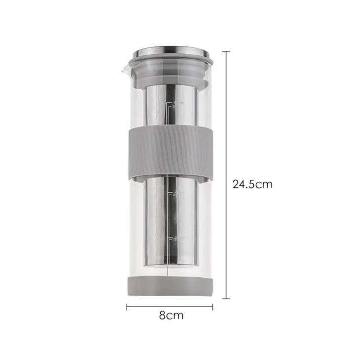 Verre de brassage à froid, cafetière et théière, filtre en maille de brassage en acier inoxydable, p