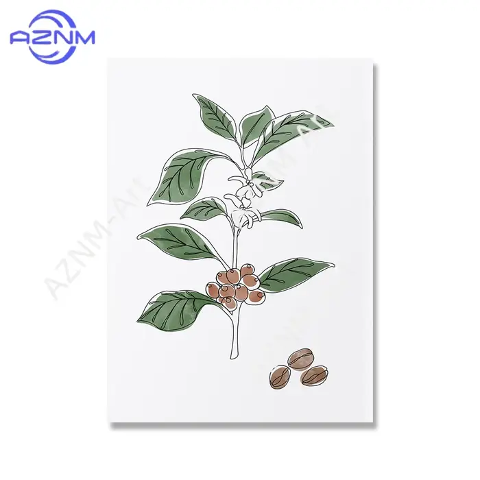 Lot de 1/6 tableaux/posters minimalistes sur le thème du café