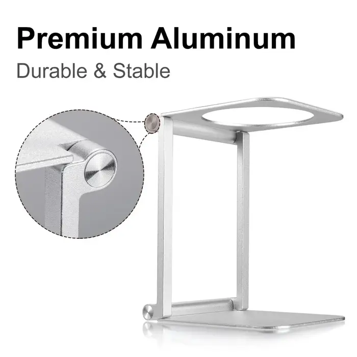 Support pliable pour machine à café en alliage d'aluminium