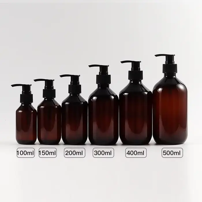 Bouteilles rechargeables pour shampoing, 100/150/200/300/400/500ml, récipient à pompe, liquide en pl