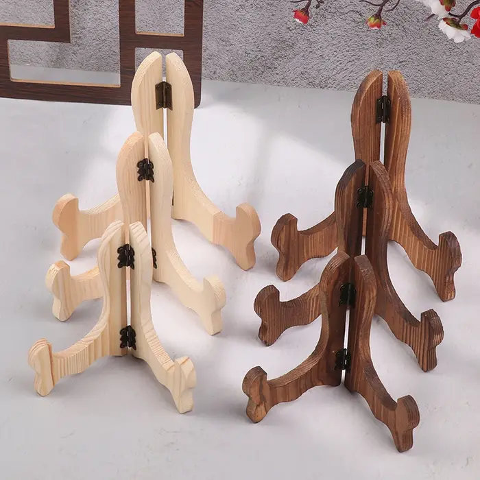 Support assiette thé gâteau plat présentoir pliable
