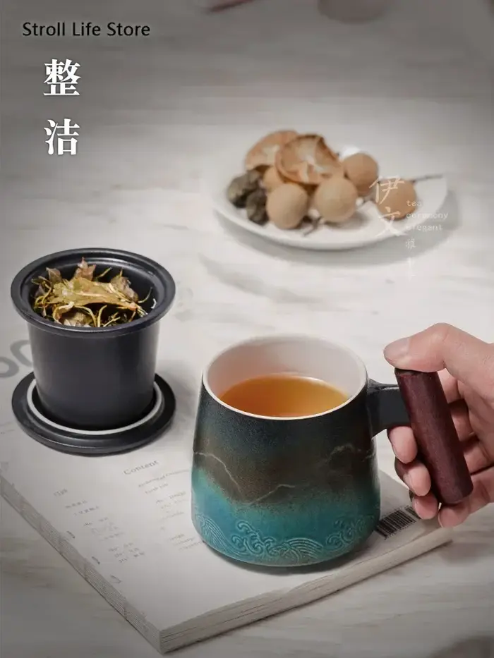 Tasse à café en céramique rétro