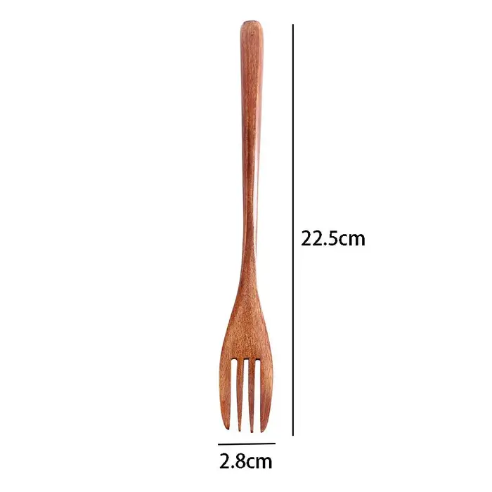 Salade de cuisine cuisson bois écologique naturel couverts fourchettes