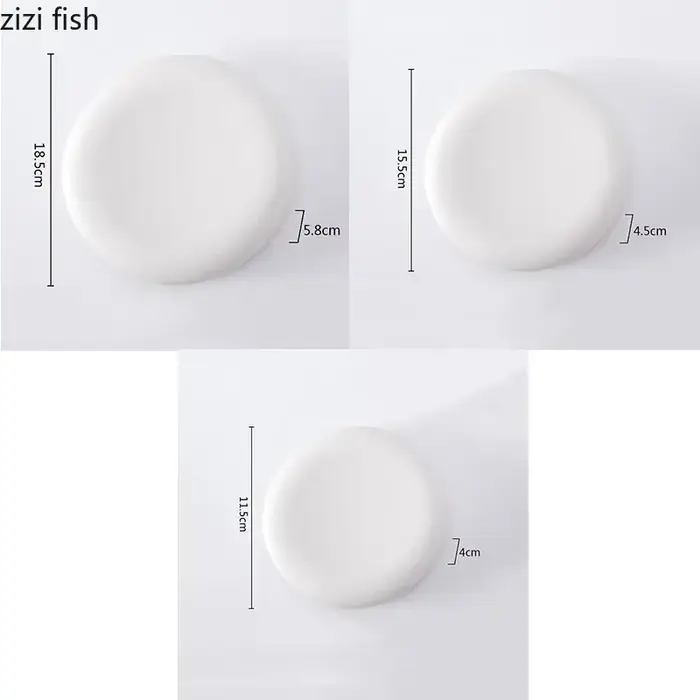 QuePlate-Assiette de cuisson circulaire créative en céramique