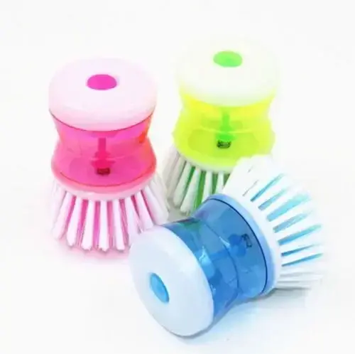 Brosse à vaisselle de cuisine avec distributeur Regina, épurateur de vaisselle, brosses à bulles, li