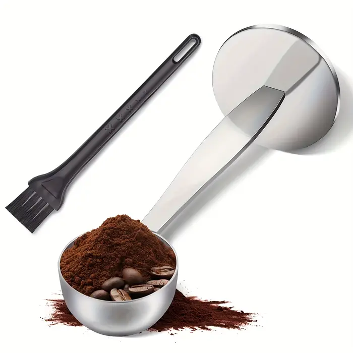 Cuillère à café 2 en 1 avec brosse