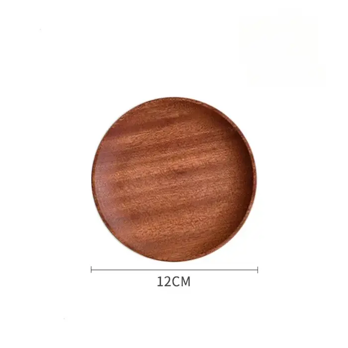 Plateau en bois de noyer Ins Wind, petit assiette en bois, assiette à dîner rectangulaire japonaise,