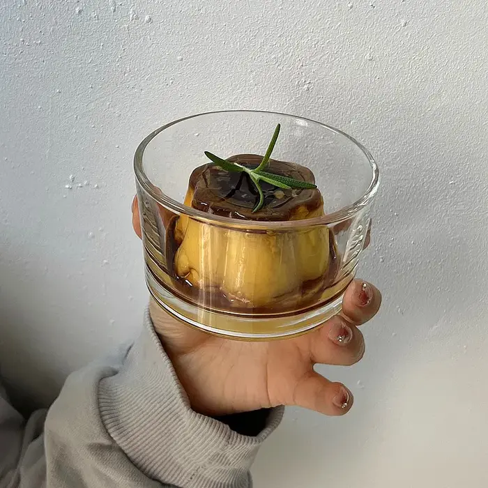 Ensemble de 4 mini-bols en verre transparent YWDL pour desserts