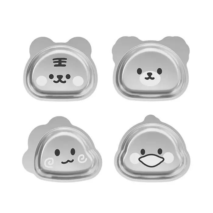 Assiette de table pour enfants en acier inoxydable 304