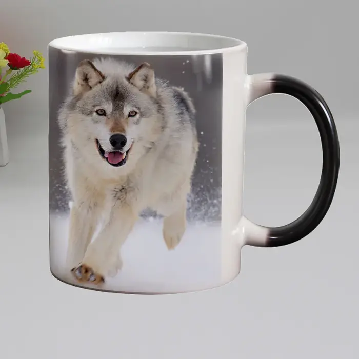 Tasse à café en céramique sensible à la chaleur