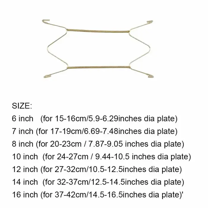 Plat suspendu de 6/7/8/10/12/14/16 pouces