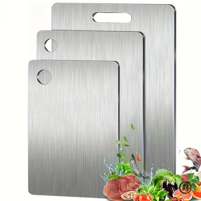 Planches à découper en acier inoxydable