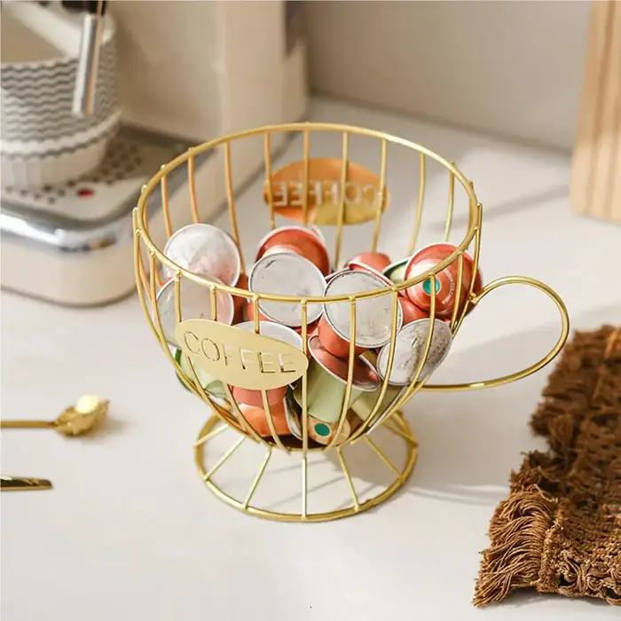 Porte-capsules de café en métal