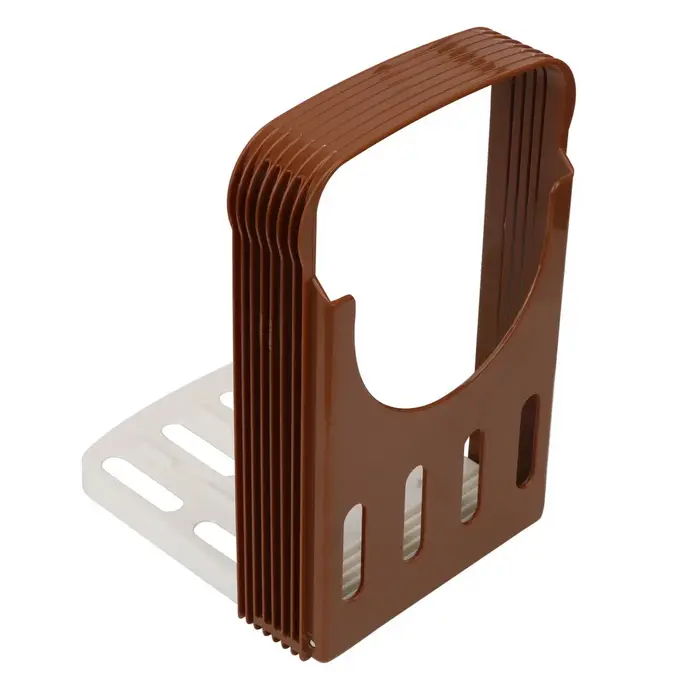 Support de trancheur de pain grillé en plastique pliable