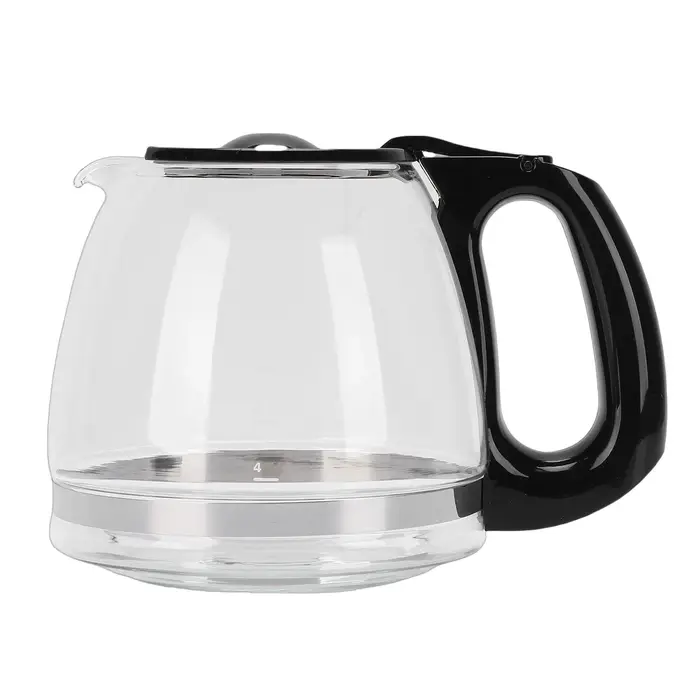 Carafe à café en verre, pot à café en verre, facile à nettoyer, résistant à la chaleur et au froid, 