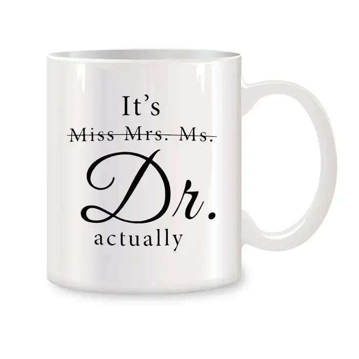 C'est Miss Mrs Ms Dr Actuellement tasses pour femmes Dr PhD collègues ami cadeaux d'anniversaire nou