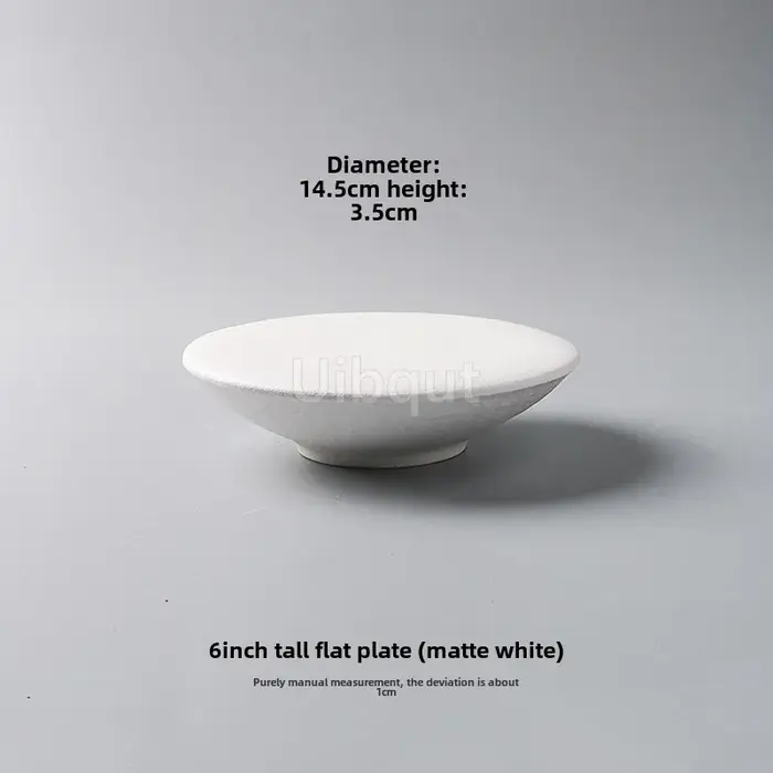 Assiette à Dessert en céramique blanche