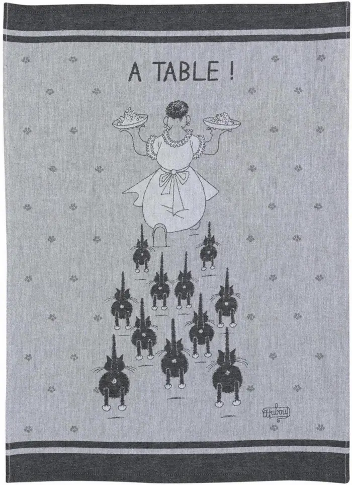 Torchon jacquard  table Ombre 50 x 70