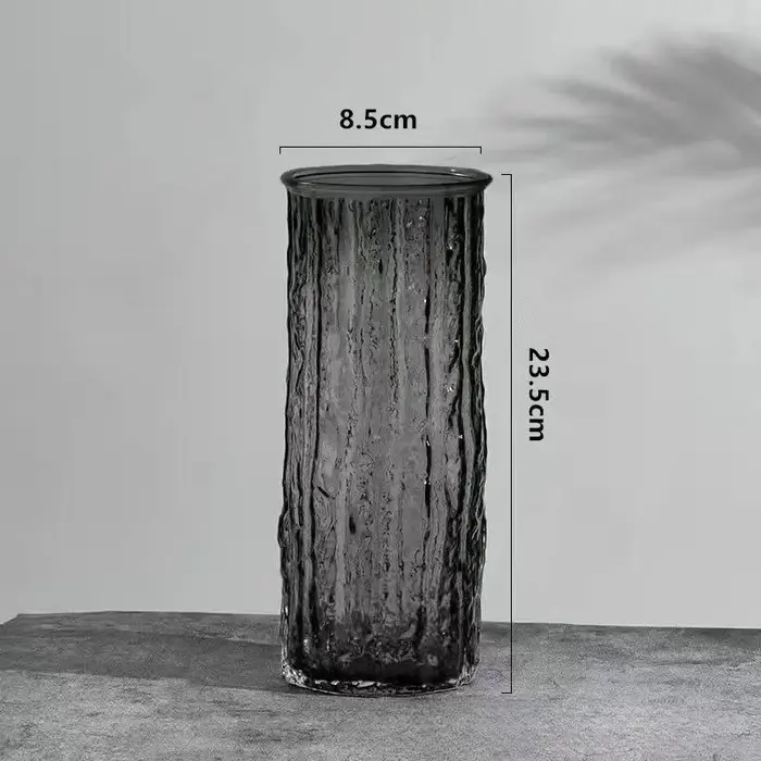 Vase de Glacier européen en verre Transparent
