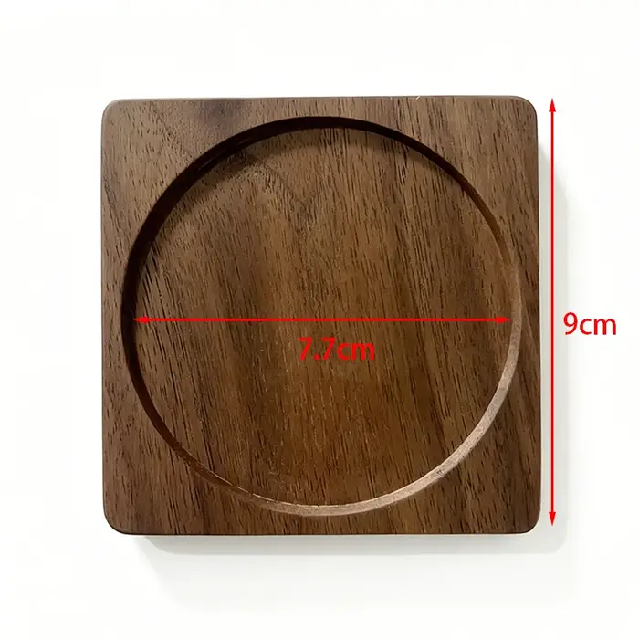 Sous-verres en bois pour thé et café, supports de tasses à boissons
