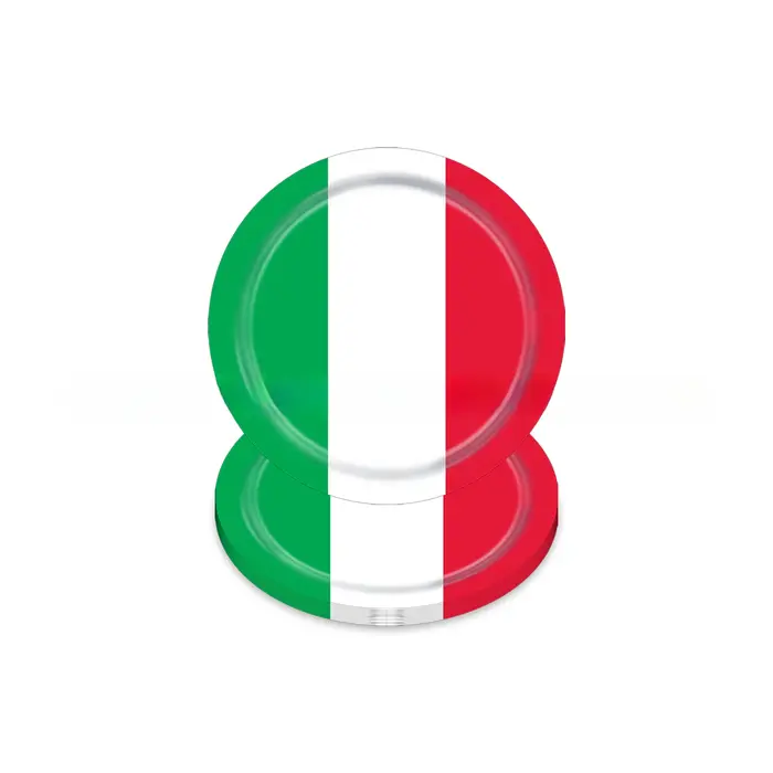 Ensemble de vaisselle sur le thème du drapeau italien