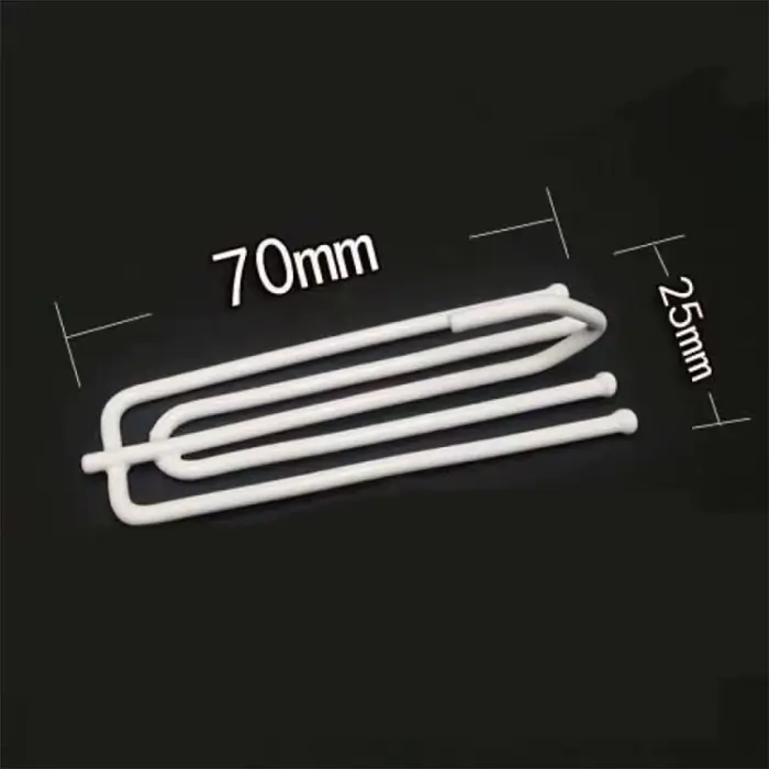 Asazal haute qualité 20 pièces blanc 4 broches fourchette crochets rideaux anneaux accessoires pince