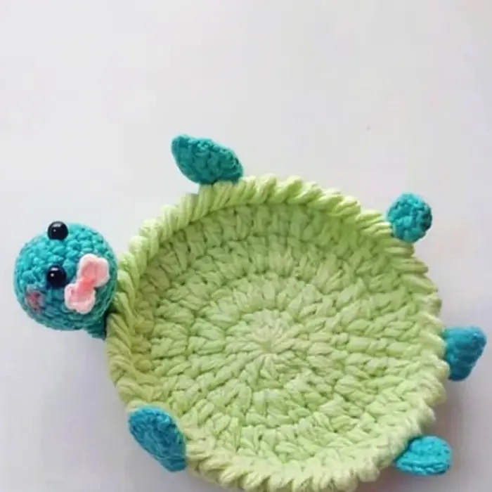 Sous-verre en crochet fait main