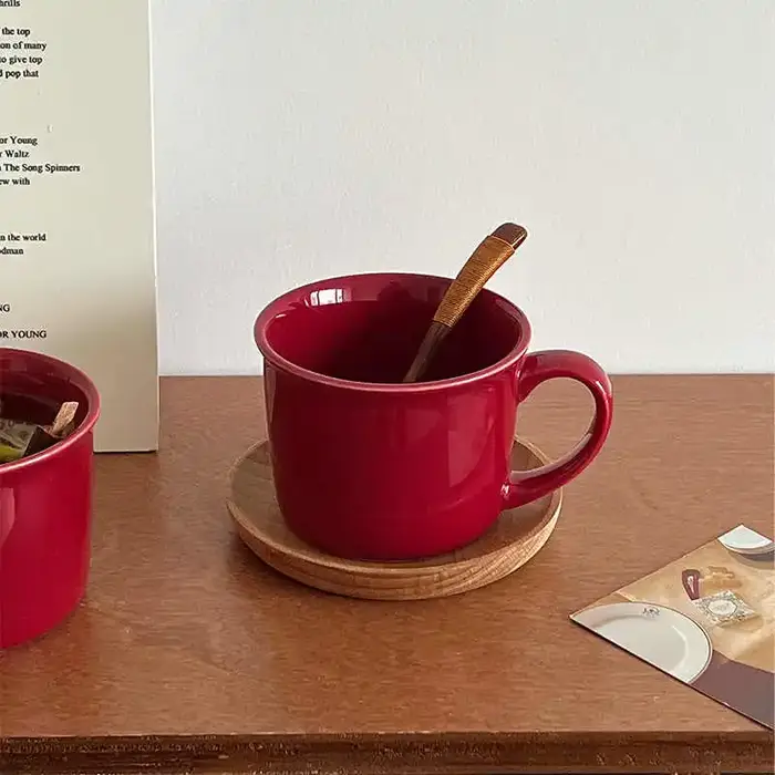 Tasse à café en céramique rétro simple