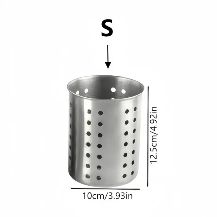 Boîte de rangement pour baguettes et couverts en acier inoxydable