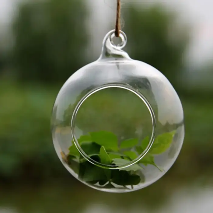 Boule creuse en verre pour bougie