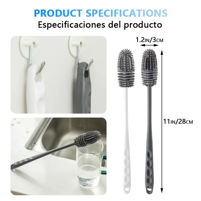 Brosse à biberons en Silicone