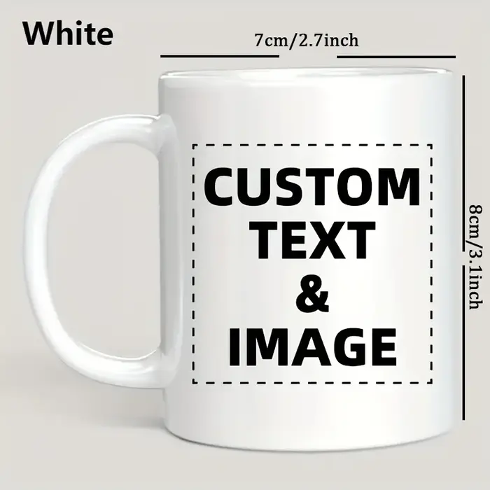 Mug personnalisé avec impression photo - Tasse en céramique personnalisée