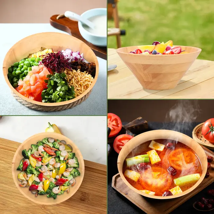 Bol à salade en bois polyvalent