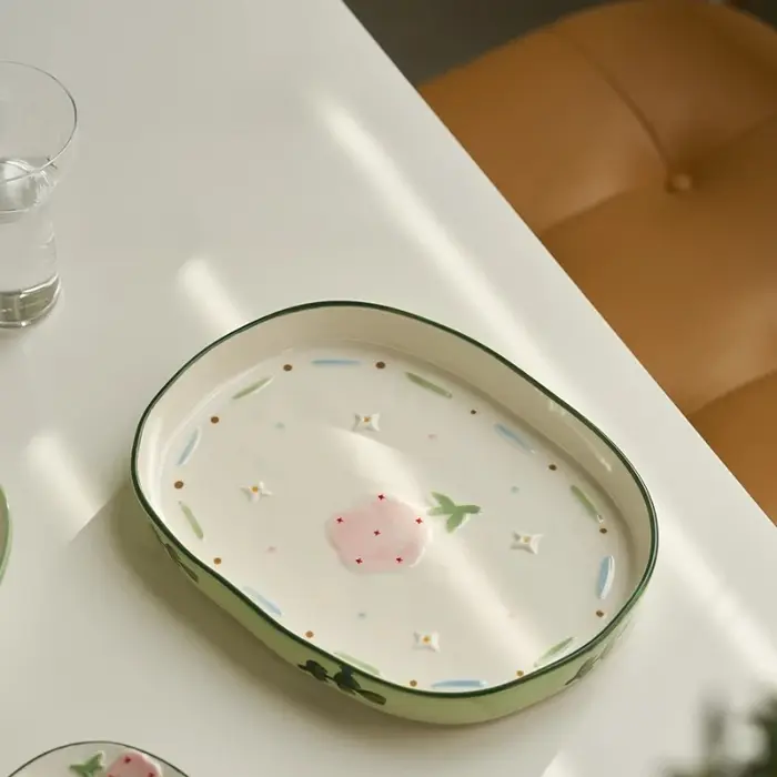 Petites vaisselle et assiettes fraîches et de haute valeur pour la maison de style nordique