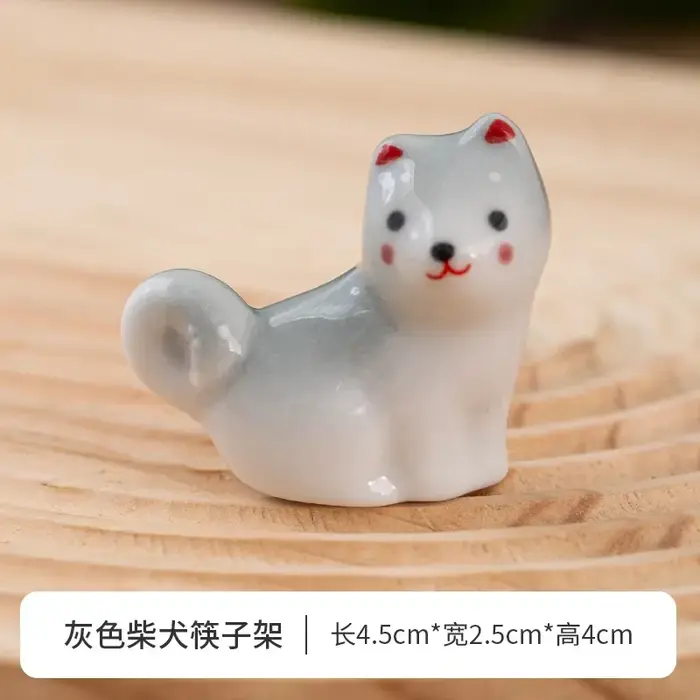 Porte-baguettes japonais Shiba Inu (1-3 pièces) – Série animale – Ornements décoratifs de table en c
